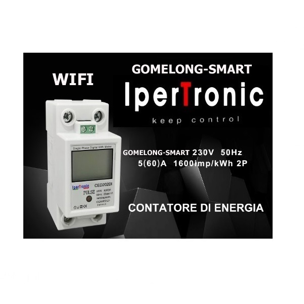 Contatore wifi 2 Moduli Smart monofase digitale 60A